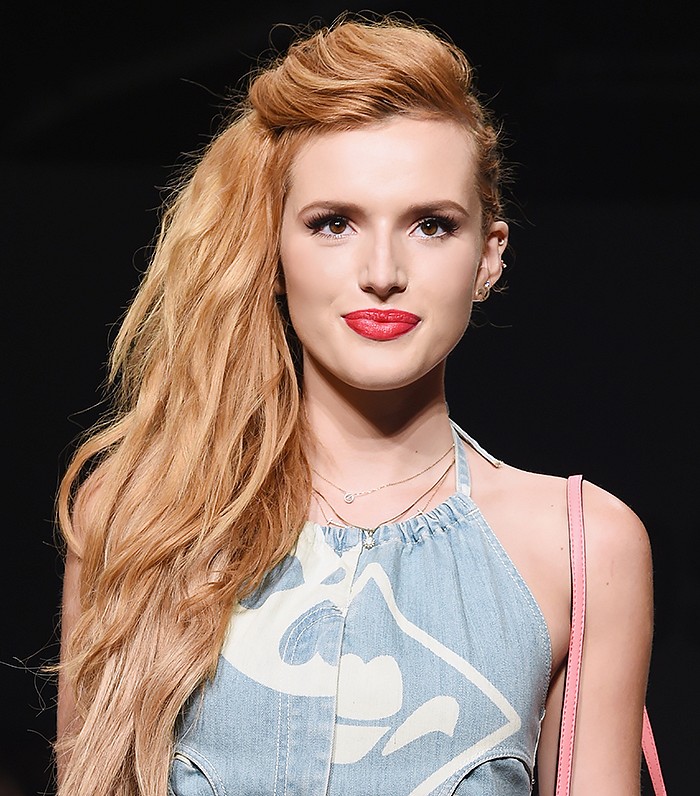 Bella Thorne hair style at the getty