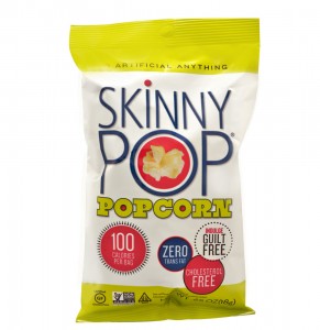 Healthy Snack Skinny Pop Gluten Free Ultra Light Popcorn Original
