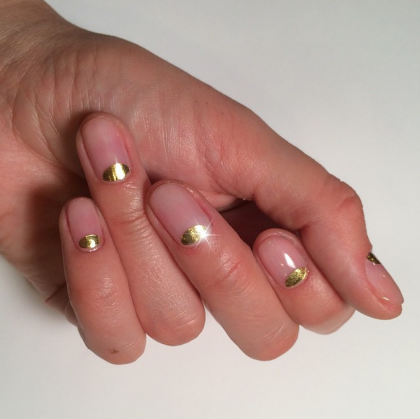 4 Mini Moons - Polka Dot Finger Nails